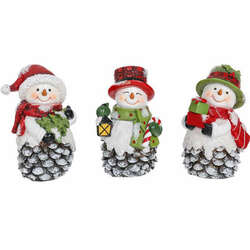 Item 505284 thumbnail Pinecone Snowman Figure