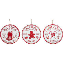 Item 505286 thumbnail Cocoa/Cookie/Candycane Red And White Ornament