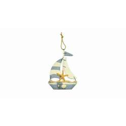 Item 516158 Blue/White Sailboat Ornament