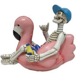 Item 516191 thumbnail Beach Skeleton On Flamingo Float