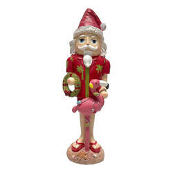 Item 516631 thumbnail Nutcracker Santa With Falmingo