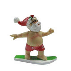 Item 516653 thumbnail Surfing Santa Figure