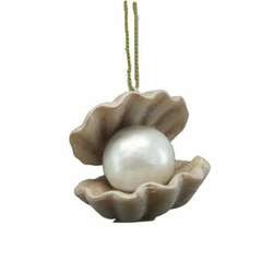 Item 516699 Scallop With Pearl Ornament