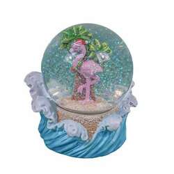 Item 516705 thumbnail Flamingo And Wave Waterglobe