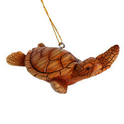 Item 519402 thumbnail Wood Look Turtle Ornament