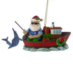 Item 519506 Fishing Santa Ornamentament Virginia Beach