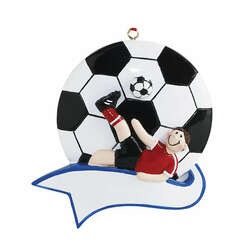 Item 525112 thumbnail Soccer Kick Boy Ornament