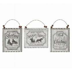 Item 527099 Rustic White Ornament