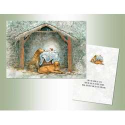 Item 552001 Golden Manger Christmas Cards