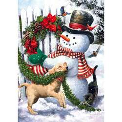 Item 552013 Hanging The Wreath Christmas Cards