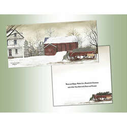 Item 552045 Red Barn Christmas Cards