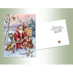 Item 552062 Woodland Santa Deluxe Christmas Cards