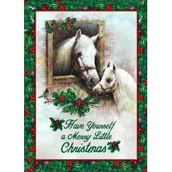 Item 552066 White Horses Christmas Cards