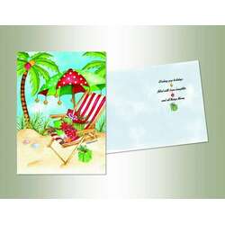 Item 552088 Holiday Beach Chair Christmas Cards