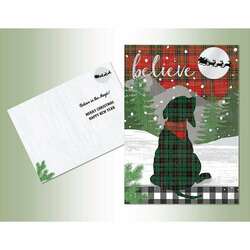 Item 552117 Plaid Believe Dog Cards