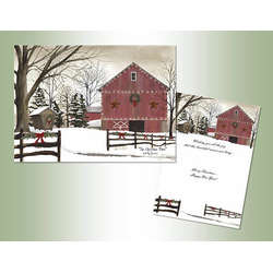Item 552152 Old Red Barn Christmas Cards