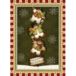 Item 552186 Triple Snowman Stack Christmas Cards