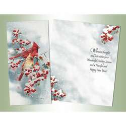 Item 552216 Cardinals Pair Christmas Cards