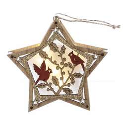 Item 558101 thumbnail Lighted Cardinal Star Ornament