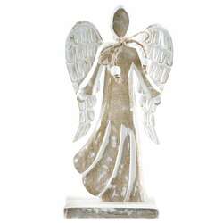 Item 558209 thumbnail Mango Wood Angel Metal Wings