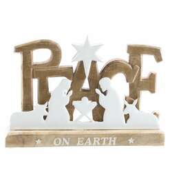 Item 558210 Mango Wood Peace On Earth