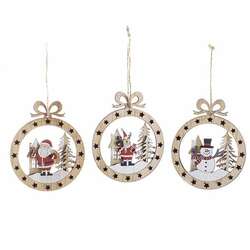 Item 558436 thumbnail Wood Round Laser Ornament