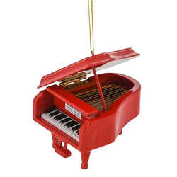 Item 560079 thumbnail Red Grand Piano Ornament