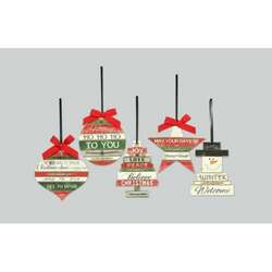 Item 601070 Christmas Sayings Sign Ornament