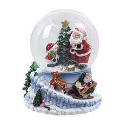 Item 601150 thumbnail Christmas Santa Waterball With Music