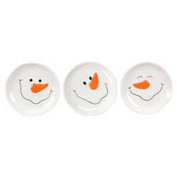Item 601190 thumbnail Ceramic Snowman Face Trinket Dish