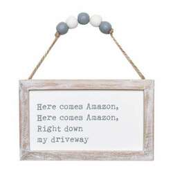 Item 609007 Driveway Beaded Framed Ornament