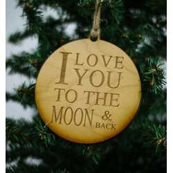 Item 613280 I Love You To The Moon And Back Ornament
