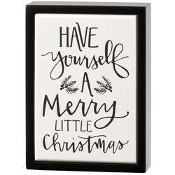 Item 642089 thumbnail Merry Little Christmas Box Sign