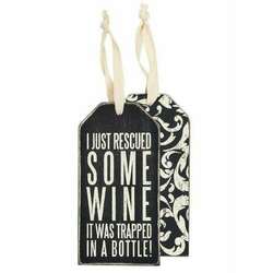Item 642217 Rescued Wine Bottle Tag