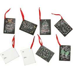 Item 642295 Chalk Christmas Gift Tag Ornament