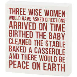 Item 642530 Three Wise Women Block Sign