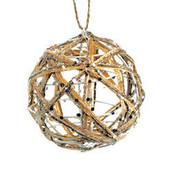 Item 808057 Ivory Hollow Ball Ornament
