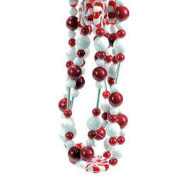 Item 808069 thumbnail 6 Foot Peppermint/Bead Garland