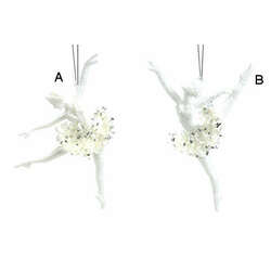 Item 808074 thumbnail White/Silver Ballerina Ornament