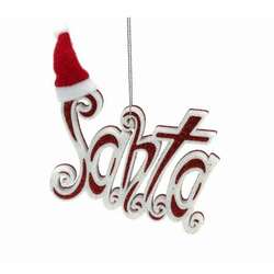Item 815015 thumbnail Santa Text With Hat Ornament
