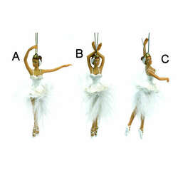 Item 815025 White Ballerina Ornament