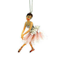 Item 820002 thumbnail Pink Flower Ballerina Ornament