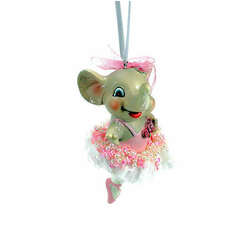 Item 820065 Ballerina Elephant Ornament