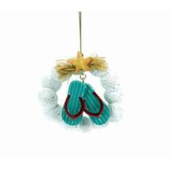 Item 825060 thumbnail Sandals And Sand Dollar Wreath Ornament