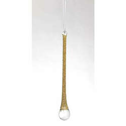 Item 836008 thumbnail Glass Gold Icicle Ornament