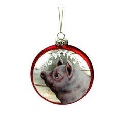 Item 844003 thumbnail Pig Disc Ornament