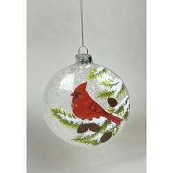 Item 844120 thumbnail Glass Cardinal Disc Ornament